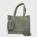 IRIS CRINKLED VELVET Shopper groß