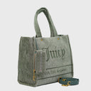 IRIS CRINKLED VELVET Shopper groß
