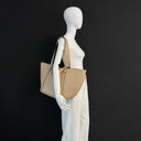 Großer ABRO COSMO Shopper aus italienischem Rindleder mit Reißverschluss-Hauptfach und herausnehmbarem Etui